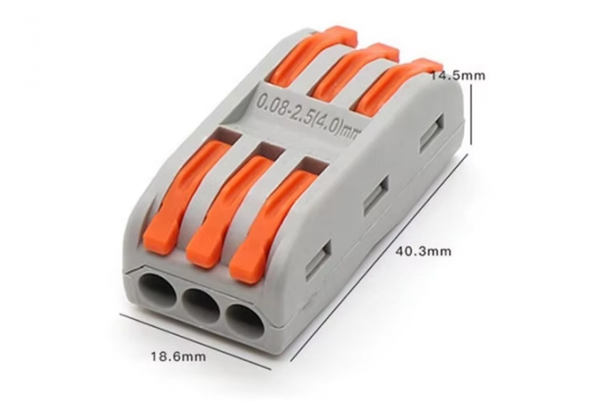 LED Lighting Wire Connector Quick 1-in-2-out Terminal Block 2-in-4-out Wire Splitter 3-in-6-out Terminal Box สําหรับการใช้งานกลางแจ้ง 1