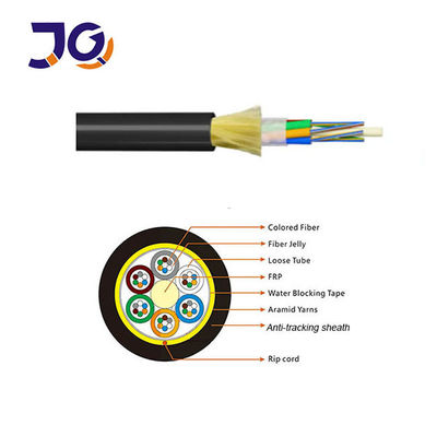 Single Jacket ADSS Aerial Fiber Optic Cable | Single-Mode, Aramid Yarn Strength Member