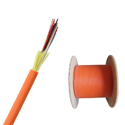 คุณภาพ  GJFJV Multi Mode 6 12 24 Core High Performance Tight Buffered Indoor Optical Cable โรงงาน