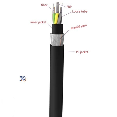 แจ็คเก็ต HDPE กลางแจ้งทั้งหมด Dieletric Self - รองรับ ADSS สายเคเบิลไฟเบอร์ออปติกโหมดเดียว