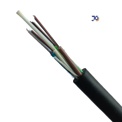 สายเคเบิลใยแก้วนำแสงรุ่นเดี่ยวกลางแจ้ง GYFTY G625d 24 48 ที่มีความแข็งแรงของ FRP