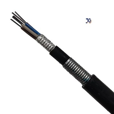 Anti Rodent Double PE 2-144 Core G652D สายเคเบิลไฟเบอร์ออปติกฝังโดยตรง GYTA53 GYTS53