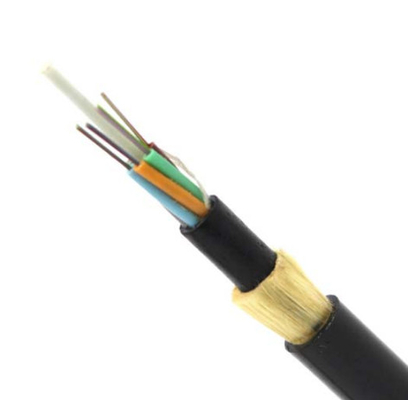 ADSS Cable All - Dielectric Double Jacket Aerial ติดตั้งสายเคเบิลใยแก้วนำแสง Span 48 ยาว 150 ม