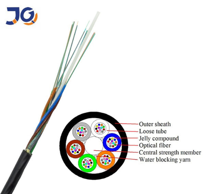 สายเคเบิลไฟเบอร์ออปติก สายเคเบิลไมโครไฟเบอร์อากาศ GCYFY 12 24 48 96 144 คอร์ สายเคเบิลออปติก