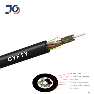 GYFTY 24 FO สายเคเบิลใต้ดินที่ไม่มีอาวุธ G652D 12 24 48 สายเคเบิลไฟเบอร์ออปติก