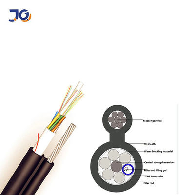 รูปที่สนับสนุนตนเองทางอากาศ 8 GYTC8Y GYTC8S 24/48/96 แกนสายเคเบิลใยแก้วนำแสง