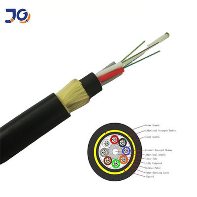 4 6 8 10 12 24 48 96 144 Core ADSS สายเคเบิลไฟเบอร์ออปติกทางอากาศ Dielectric กลางแจ้งสายเคเบิลไฟเบอร์ออปติก