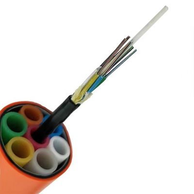 96 Core GCYFY Air Blown Micro Duct Fiber Optic Cable Stranded Loose Tube การสื่อสารความเร็วสูง