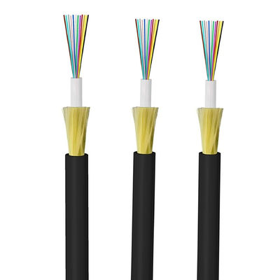 ขนของขนาดเล็ก ด้านในและภายนอกท่ออากาศ G652D 2f 4f 6f 8f 12f JET สายไฟเบอร์ออปติกต่อเมตร