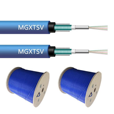MGXSTV ป้องกันเพลิง สายใยโลหิต LSZH สีน้ําเงิน G652D 6 12 24 48 หลัก สายใยไฟฟ้าเหมือง