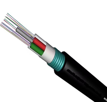 2~144 คอร์ สายสื่อสาร GYTS G652D สายไฟเบอร์ออปติกภายนอก ป้อมด้วยเทปเหล็กหรือ FRP
