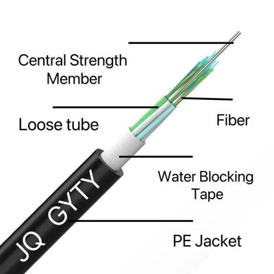 4/6/8/12/24 โครงการแกน single-mode multi-mode optical fiber GYTY สายสแตนเลสสแตนเลสสแตนเลส