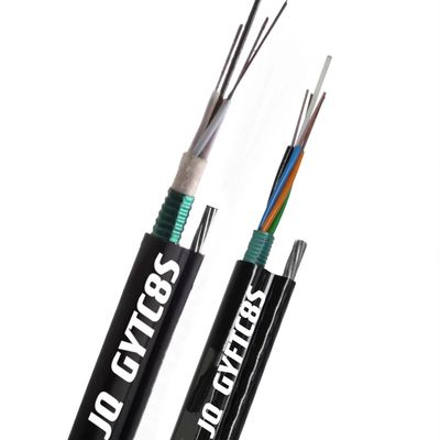 4 6 12 24 48 96 144 หลัก G652D โหมดเดียว Outdoor Optical Fiber รูป 8 สายเคเบิลเกราะห์ GYFTC8S