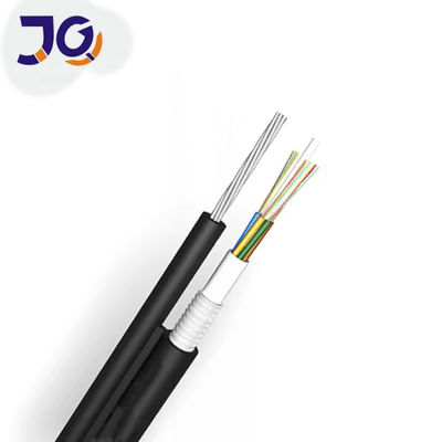 G652D รูปแบบเดียว Outdoor Optical Fiber รูปที่ 8 สายเคเบิลเกราะห์ GYFTC8A สายเหล็กกระชับ