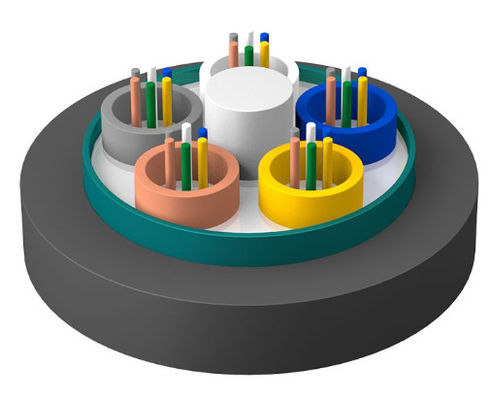 สายไฟฟ้าไฟฟ้าออปติกแบบเกราะภายนอก GYTZS เสื้อกันไฟ LSZH สายไฟฟ้าชั้นนอก