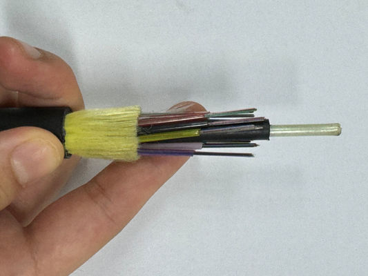 12 24 32 48 72 96 144 ไคเบลไฟเบอร์ออปติกกลางแจ้ง ADSS สเปน 150 100 200M