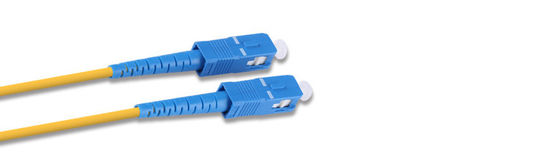 SC/SC สายไฟเบอร์ออปติก แพทช์ คอร์ด Single Multi mode สายไฟเบอร์สําหรับ FTTH 1m 2m 5m 10m