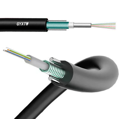 Outdoor Duct Aerial single mode G652D สายไฟเบอร์ออปติก GYXTW แบรนด์ 2 4 6 8 12 24 หลักสายไฟเบอร์ออปติก