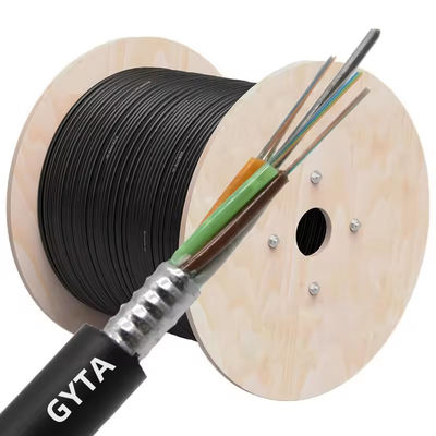 GYTA/GYTS Outdoor Fiber Optic Cable 12/24 Core Single Mode G652D ราคาตรงจากโรงงาน