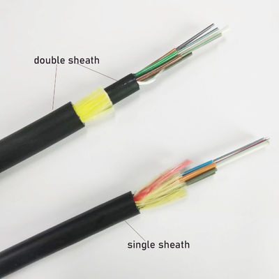 72 หลัก 96 ไฮโล ADSS Cable de fibra optica สายไฟเบอร์ออปติก