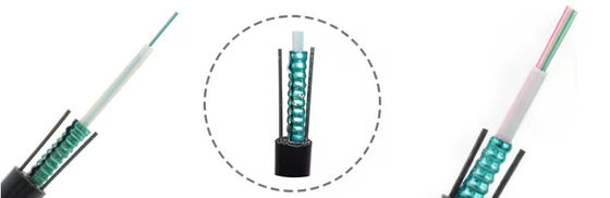 สายไฟเบอร์ออปติกแบบจําเพาะ GYXTW แบรนด์ 2 4 6 8 12 24 โคเรนแบบเดียว 6mm 7mm 8mm พร้อมตัวส่ง