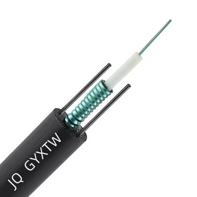 12 หลัก GYXTW นอก SM สายไฟเบอร์ออปติก unitube ป้อมด้วยเทปเหล็ก 6 มม 7 มม 8 มม สายไฟเบอร์ออปติก