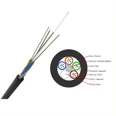 ขายร้อน 48 Core SM GYFTY สายไฟเบอร์ออปริกัลไม่ปรับรัดสําหรับท่อและใต้ดิน