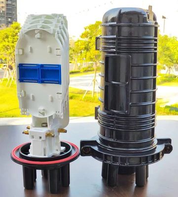 กลางแจ้ง 12 24 48 แบบปิดโครงก้อนแกน สายไฟเบอร์เคเบิล Joint Box สายไฟเบอร์ออปติก Splice ปิด