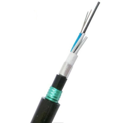 GYTA53 2-144 Core Stranded Loose Tube Armored Double Sheath Fiber Optical Cable สําหรับการติดตั้งการฝังโดยตรง