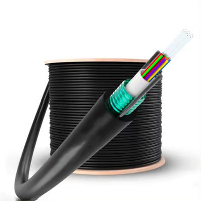 8 Core GYXTW G657A G652D SM Outdoor Aerial Fiber Optic Cable With Two Wire 1km ราคา