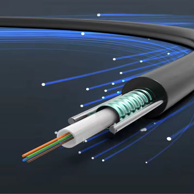 8 Core GYXTW G657A G652D SM Outdoor Aerial Fiber Optic Cable With Two Wire 1km ราคา
