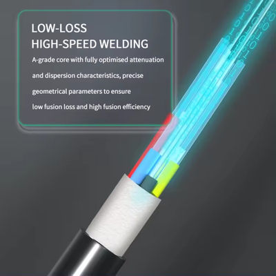 ราคาปลีก GYFTY 12 Core Single Mode Outdoor Aerial Fiber Optic Cable ราคาต่อเมตร