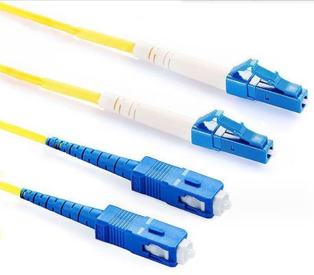 MPO ODC FTTH สายไฟเบอร์ออปติก SC UPC Connector Butterfly Blue SC APC Connector