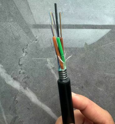 PSP ความยืดหยุ่น 24Cores Outdoor GYTS G652D สายไฟฟ้าไฟเบอร์ออปติกสําหรับอากาศ