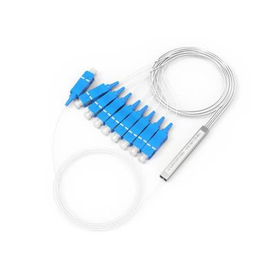 FTTH ท่อเหล็กขนาดเล็กเปลือย PLC splitter 1x2 1x4 1x8 1x16 splitter ไฟเบอร์ออปติก