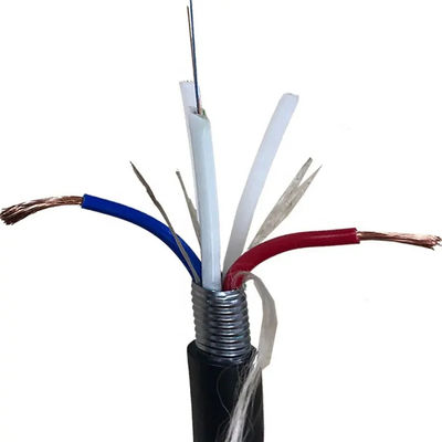 Anti Rodent 4 Core OPLC ไฮบริด ไฟเบอร์ออปติกเคเบิล พร้อมตัวนําทองแดง