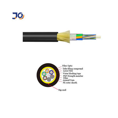 ระยะเวลา 100m 48 โคเรส SM ไฟเบอร์ออปติกเคเบิล ADSS สําหรับออฟเฮด