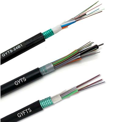 Single-mode Muitimode OM1 OM2 OM3 Outdoor Aerial Duct ถนนใต้ดิน GYTS GYFTS สายไฟเบอร์ออปติก