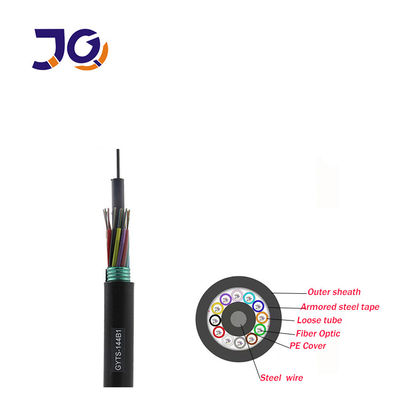 SM MM Armored G652D 24 48 96Core สายไฟเบอร์ออปติก GYTS
