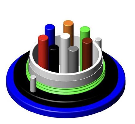 MGXTSV ป้องกันไฟ ป้องกันแมลง LSZH สายไฟฟ้าออปติก