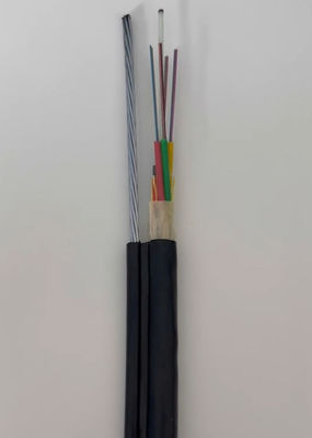 GYFTC8S รูปที่ 8 สายไฟเบอร์ออปติกที่ป้อมกัน สายสื่อเหล็ก FRP ที่รองรับตัวเอง