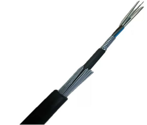 สายใยไฟเบอร์ออปติกใต้ดิน GYTA33 24 32 36 48 72 96 144 คอร์ G652D SM สายใยน้ําดําน้ําสําหรับการวางฝังโดยตรง