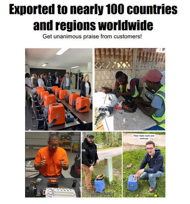 AI-9 Fusion Splicing Fiber Fusion Splicer เครื่องเชื่อมต่อไฟเบอร์ไฟเบอร์ออโต้ FTTH เครื่องเชื่อมต่อไฟเบอร์ออปติก