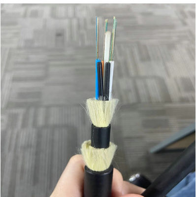 สายไฟฟ้าออปติก ADSS แบบกลางแจ้ง MultiMode / Single Mode 4 8 12 24 48