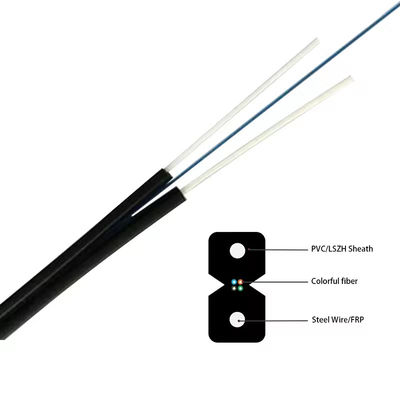 สายไฟเบอร์ออปติก FTTH ภายในอาคารราคาโรงงาน สายไฟเบอร์ออปติกสำหรับบ้าน