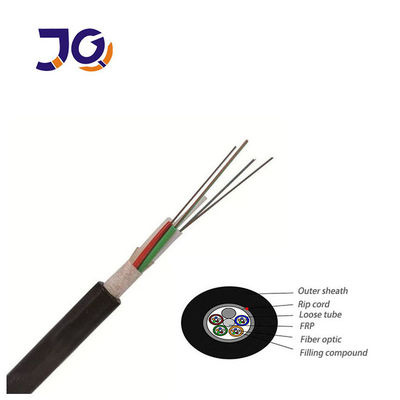 GYFTY การวางท่อภายนอก สายเคเบิลไฟเบอร์ออปติก โหมดเดียว 24 48 คอร์ HDPE Jacket