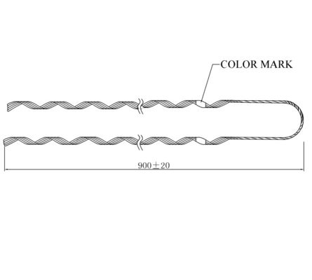 เครื่องกั้นความดันแบบล่วงหน้า แคลมไก สเตรป ADSS แคลมไก แฮป