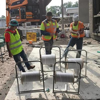 เครื่องมือวางสายแพทช์คอร์ดเคเบิลใยแก้วนำแสงแบบพับได้, สายเคเบิลดรอป, ชั้นวางสายเคเบิล, รางนำสายไฟสำหรับการก่อสร้างเพื่อการตรวจสอบ