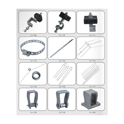 กรองแบบ Guy Grip อลูมิเนียมเหล็กสแตนเลส 70KN สําหรับ 6-15mm สายเคเบิล