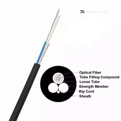 ASU ไฟเบอร์ออปติกเคเบิล Unitube Single Mode Self-supporting Outdoor Aerial Optical Cable สําหรับการสื่อสารระยะยาว